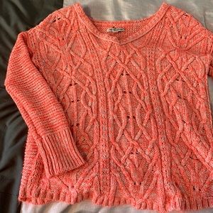Coral Knit Sweater